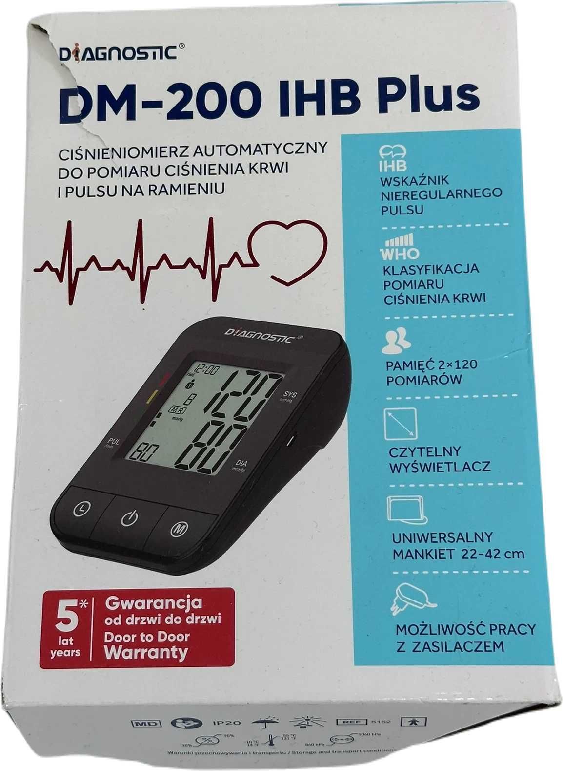 Ciśnieniomierz naramienny automatyczny DM-200 IHB Plus Diagnostic