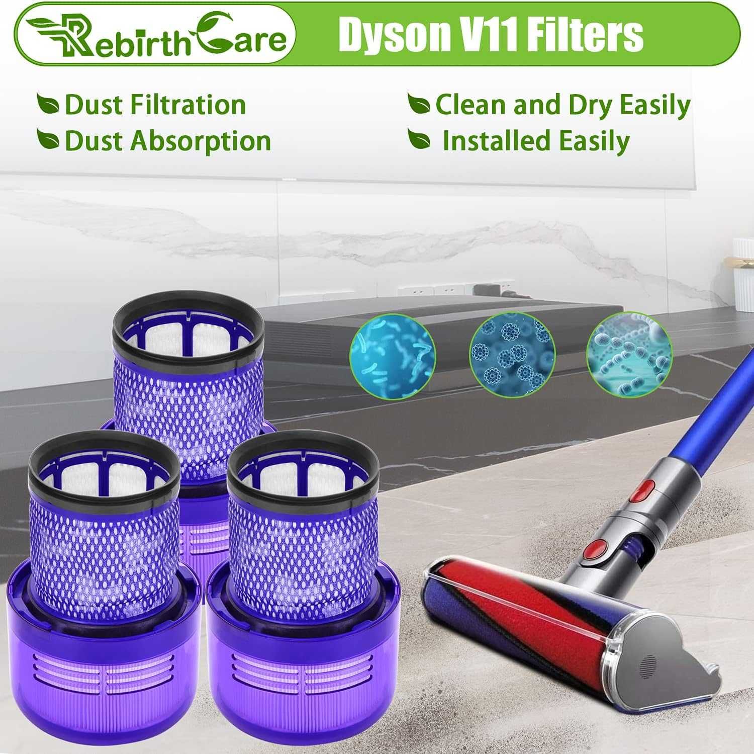 Rebirthcare 3-pak filtrów V11 do Dyson V11