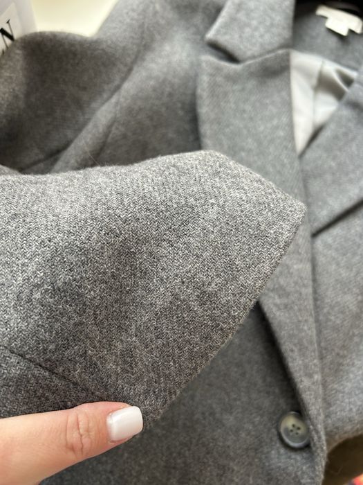 Оверсайз шерстяне пальто hm h&m