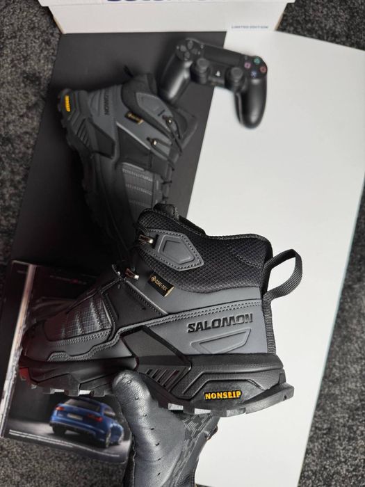 Чоловічі кросівки саломон Salomon X Ultra 4 Mid Fur Grey Black [41-46]