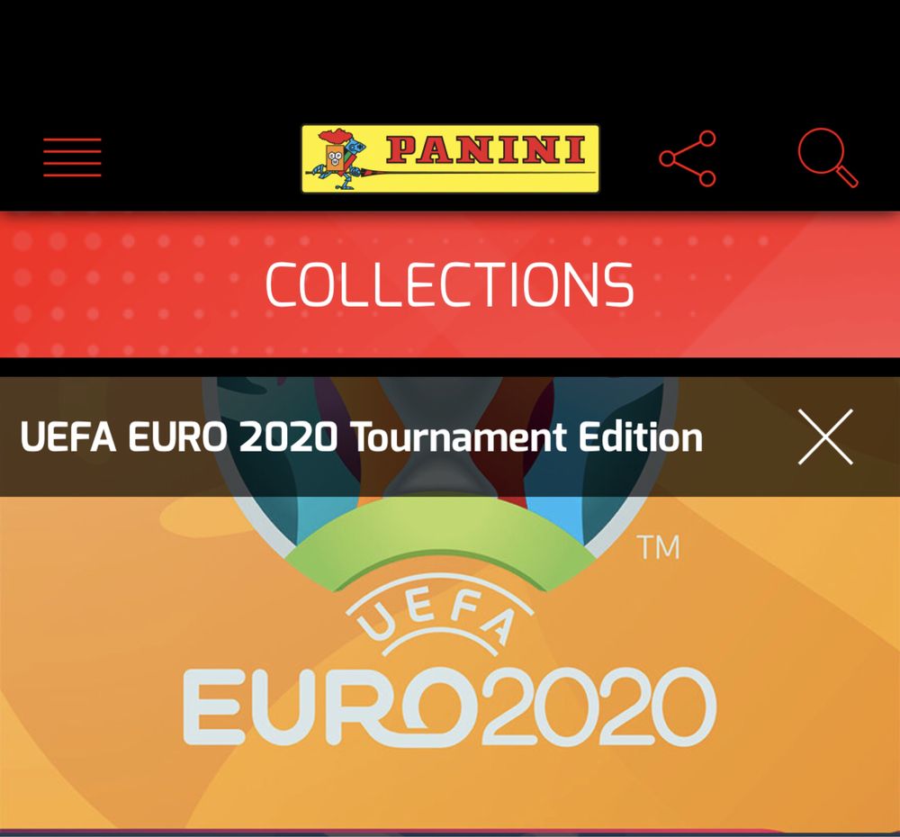 Cromos repetidos Panini Euro 2020 tournament edition