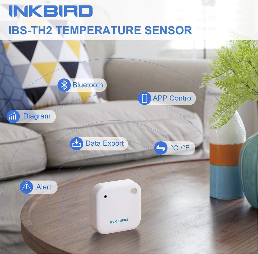 Inkbird IBS-TH2 Bluetooth Termometr, Rejestrator danych