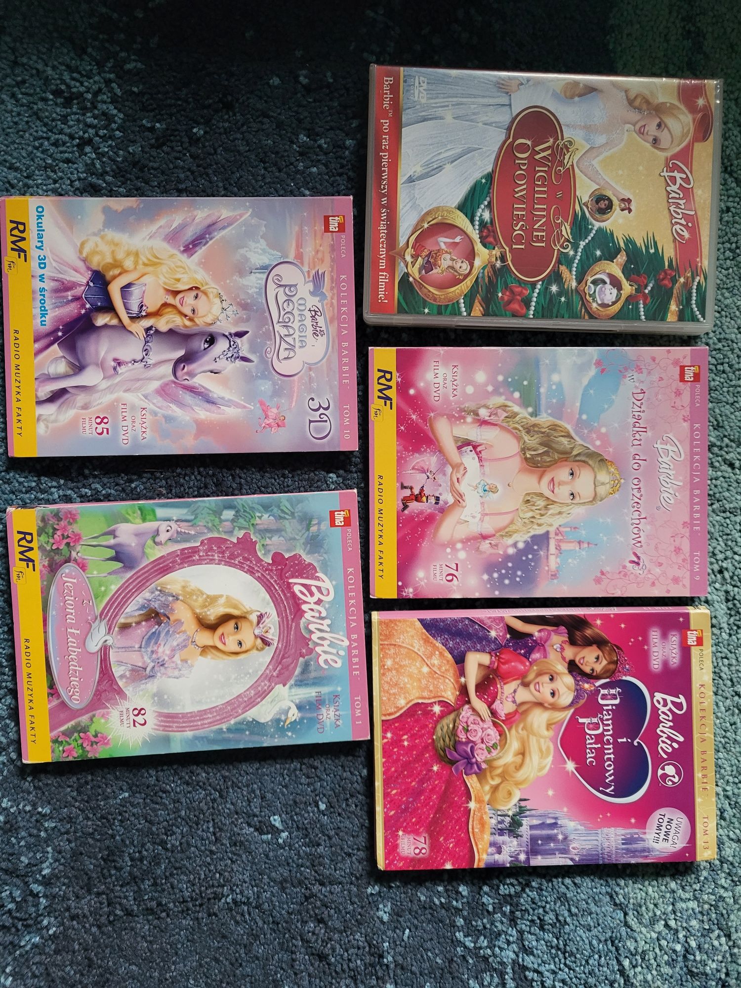 Barbie zestaw filmów dvd