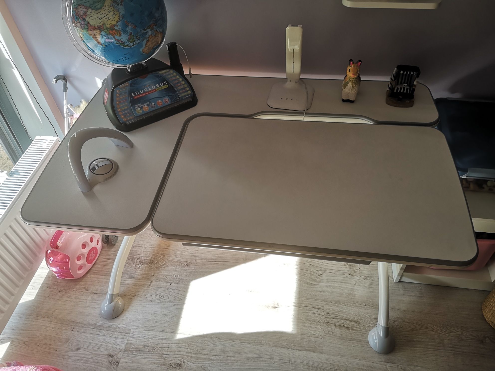 Regulowane biurko dla dziecka Fun Desk Amare Grey