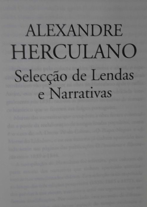Selecção de Lendas e Narrativas de Alexandre Herculano