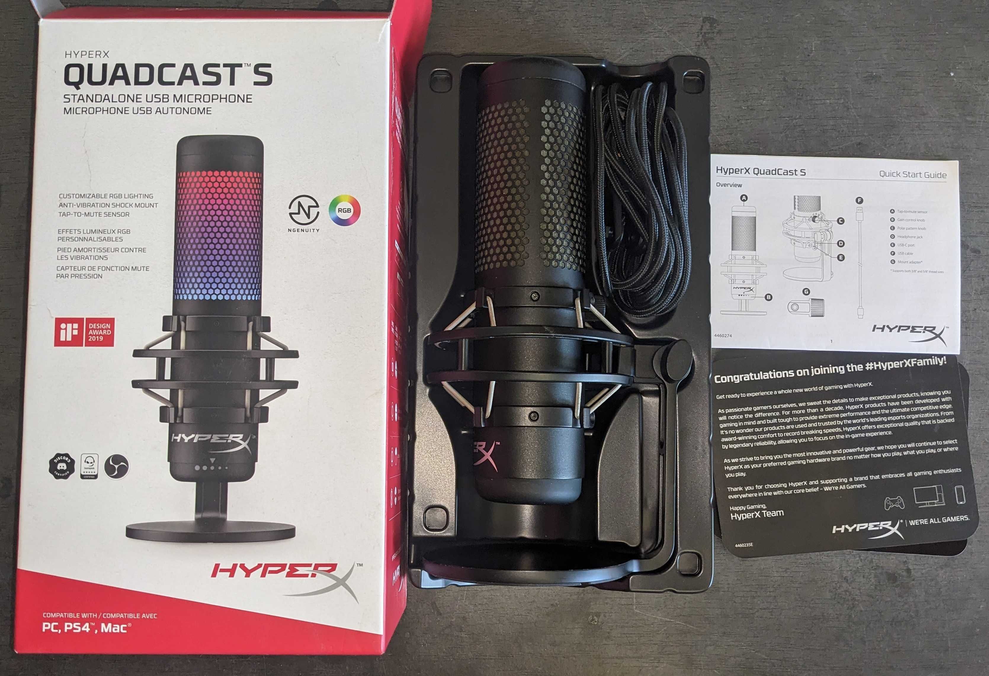Мікрофон HyperX QuadCast S під ремонт