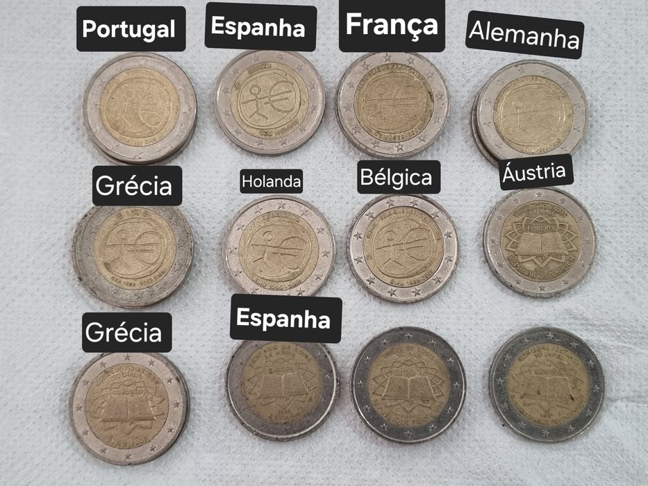 Moedas de 2€ comemorativas