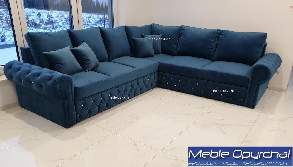 PRODUCENT!! NOWOŚĆ!! glamour narożnik sofa rogówka NR.75