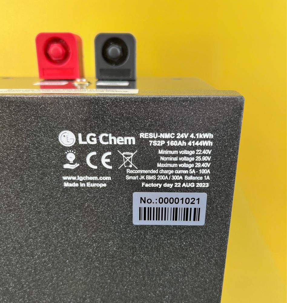 Аккумулятор LG Chem 7S2P 160Ah 4.14kWh BMS 200A для 24V инверторов