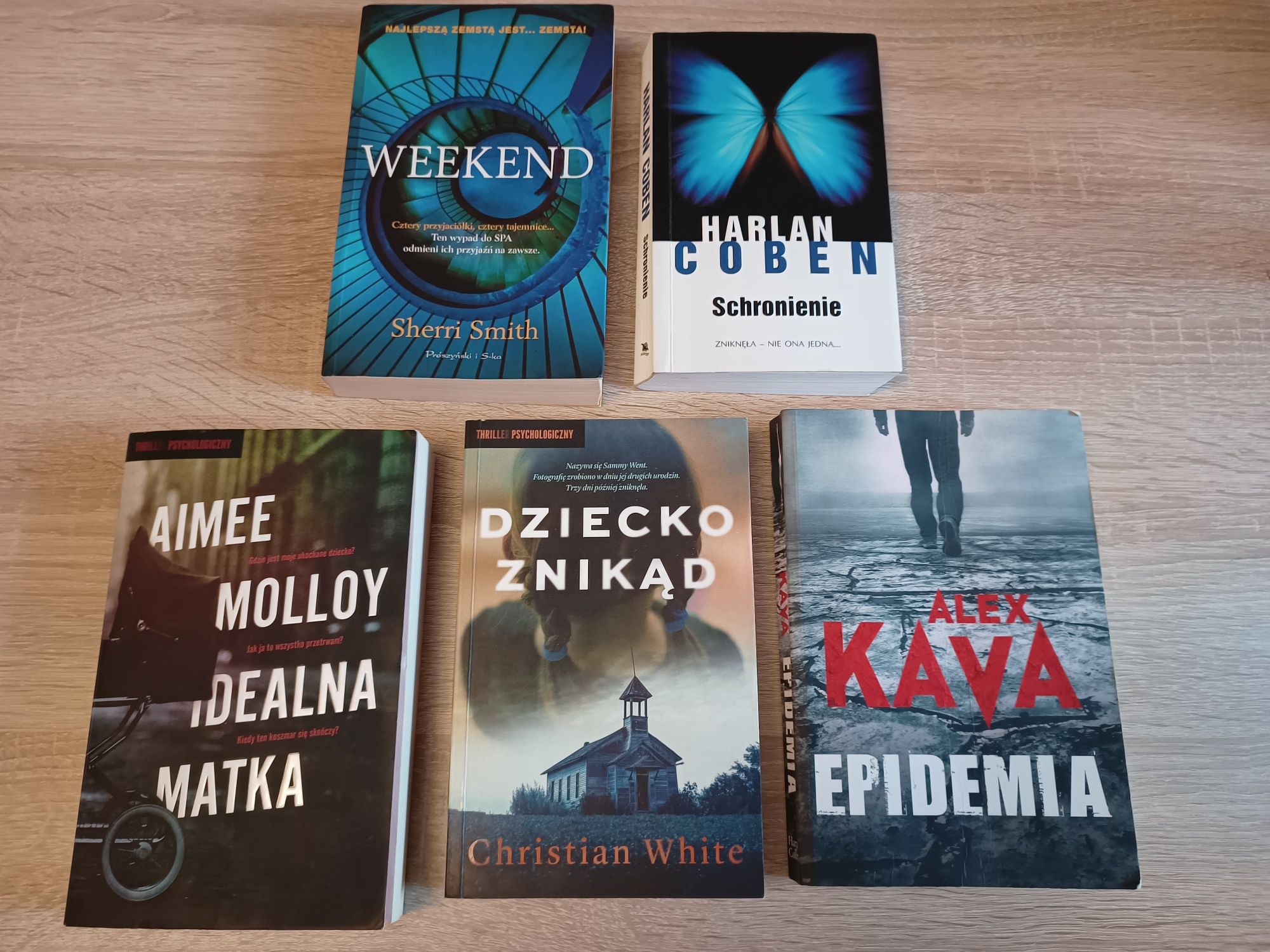 Zestaw 5 Książek. Kryminał, sensacja, thriller.