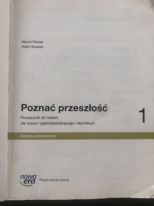 Podręcznik Poznać przeszłość 1 zakres podstaw Nowa Era