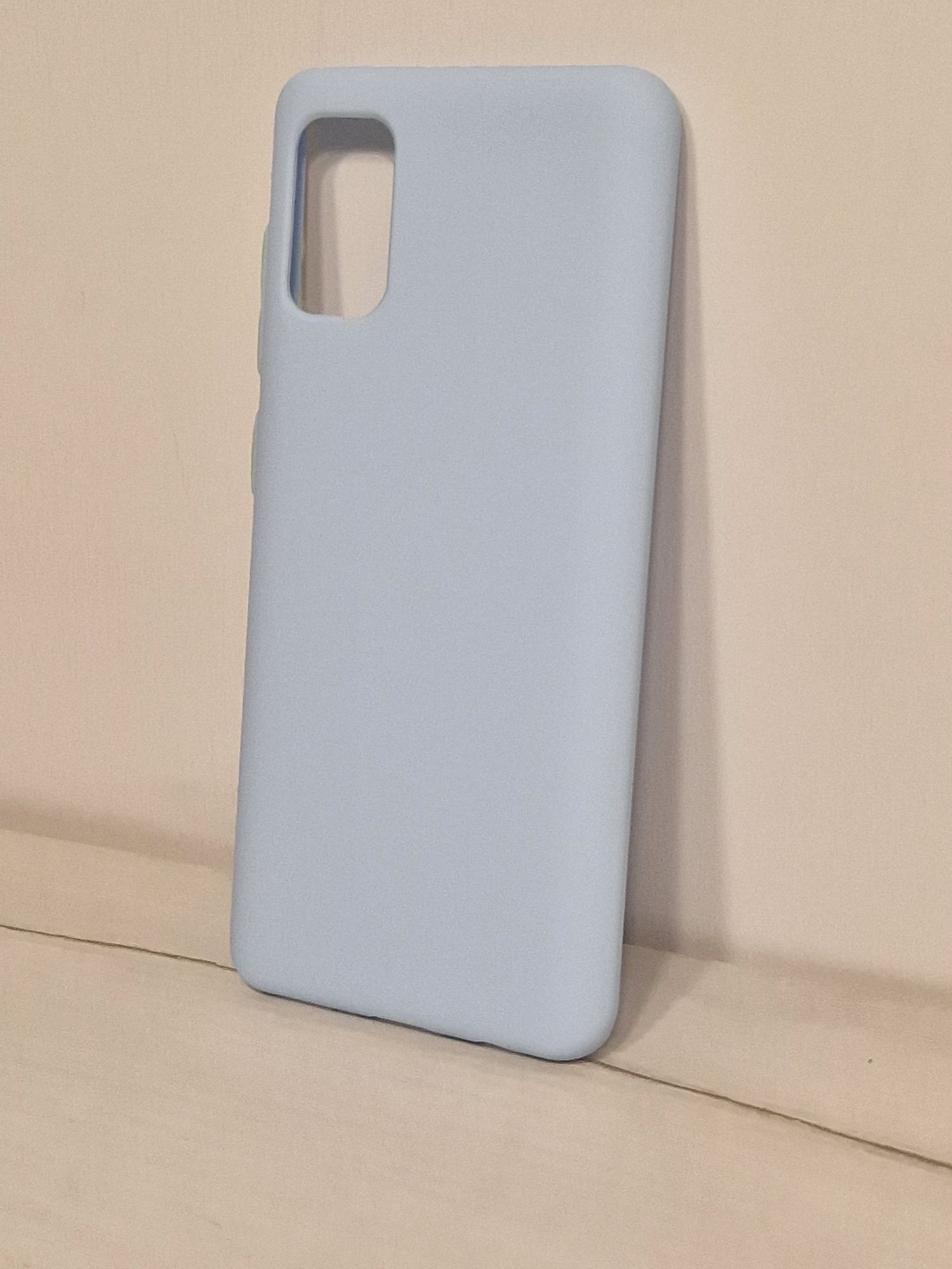 Solid Silicone Case do Samsung Galaxy A41 niebieski