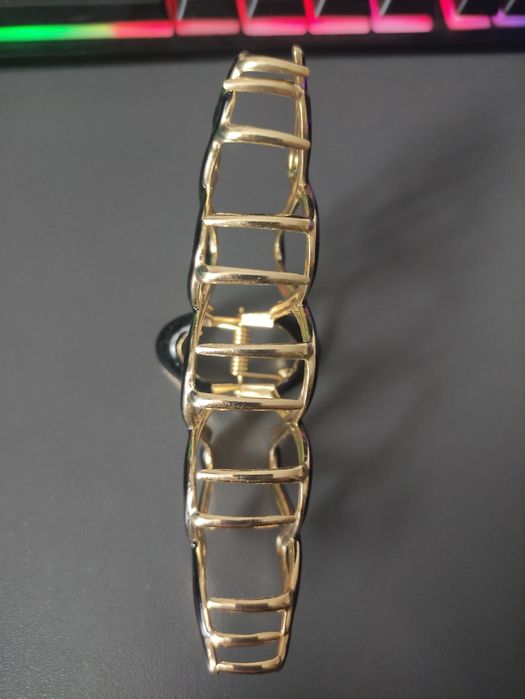 Великий металевий зажим для волосся, новий