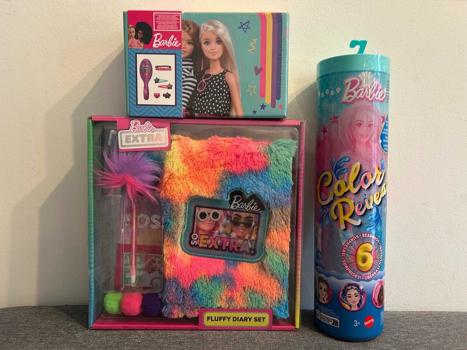 Barbie, Color Reveal Morskie syrenki Mattel +Pamietnik +kuferek