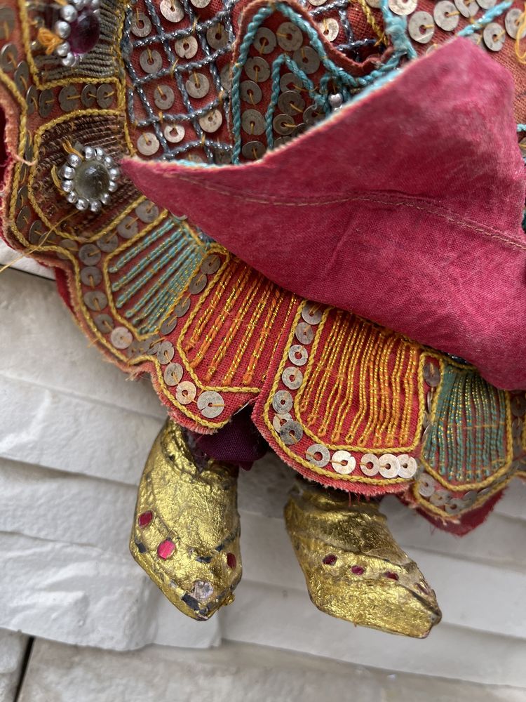 Handmade Budda stara chinska lalka kukła marionetka teatralna