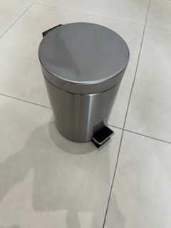 Caixote de lixo , inox, 3 l