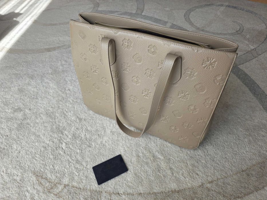Torebka shopper duża Wittchen skóra naturalna, beżowa