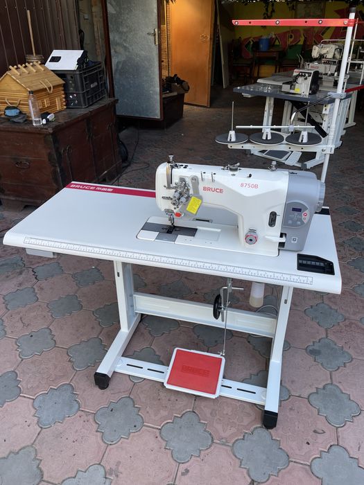 Двохголкова швейна машина BRUCE 8750B (двухигольная швейная Jack)