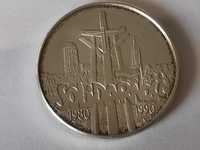 Moneta srebrna Solidarność 100000 zł. 1990r typ C.