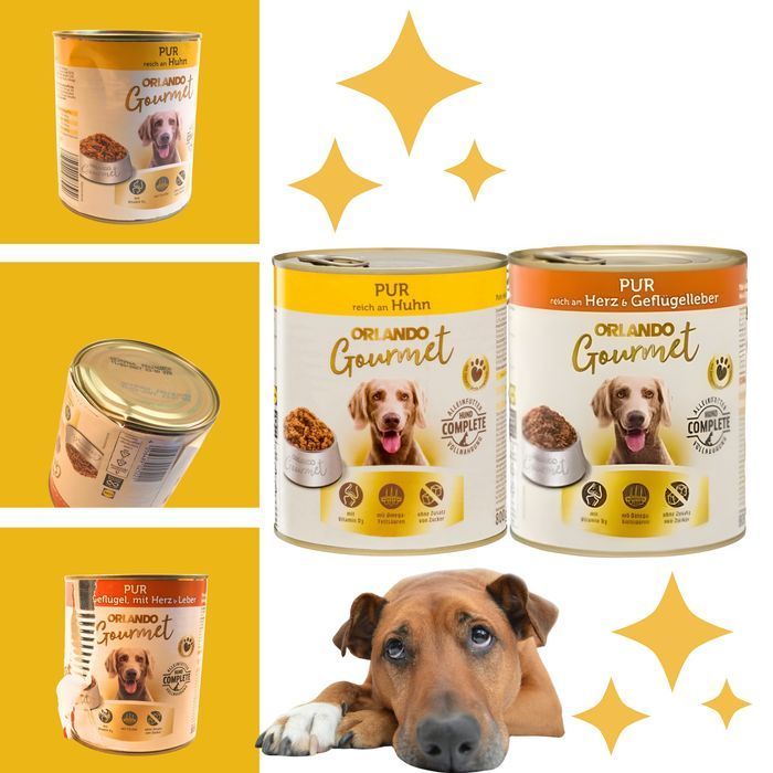 Karma Mokra Orlando Pur Gourmet 8 X 800 G - Mix Smaków Dla Psów