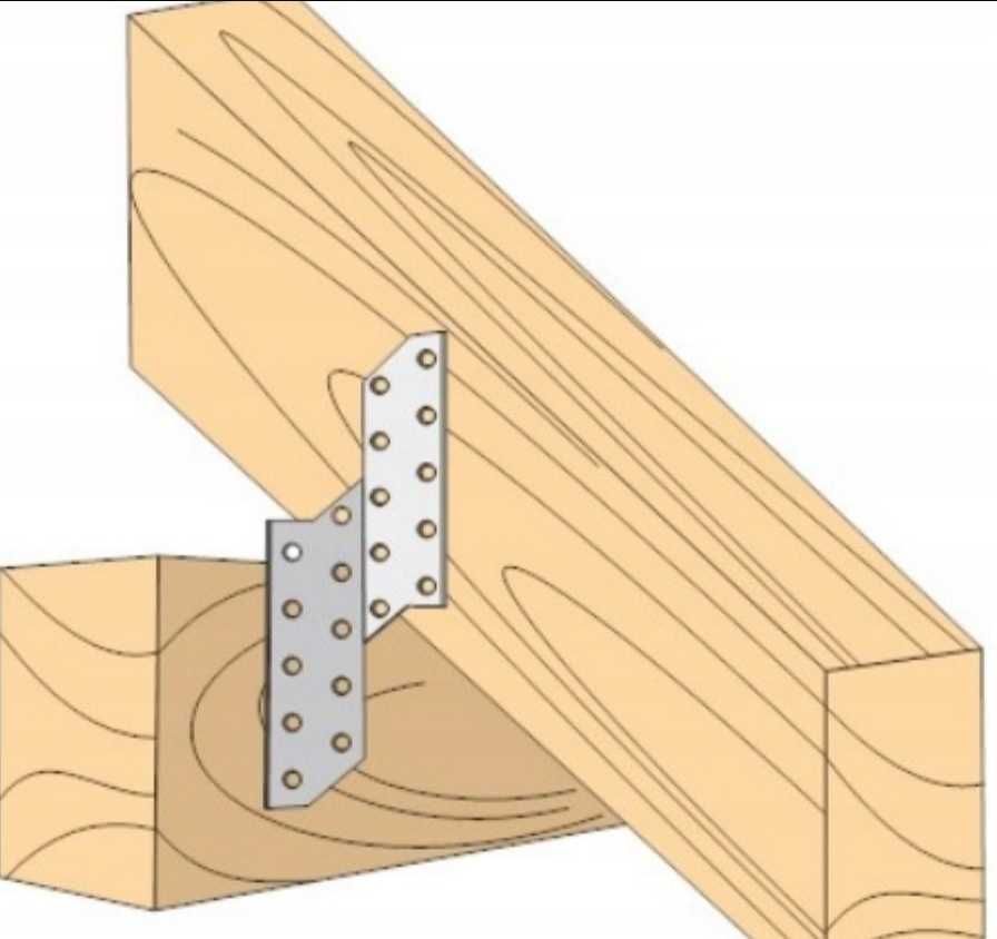 Łącznik ciesielski krokwiowy Lewy + Prawy 8sztuk Nowe