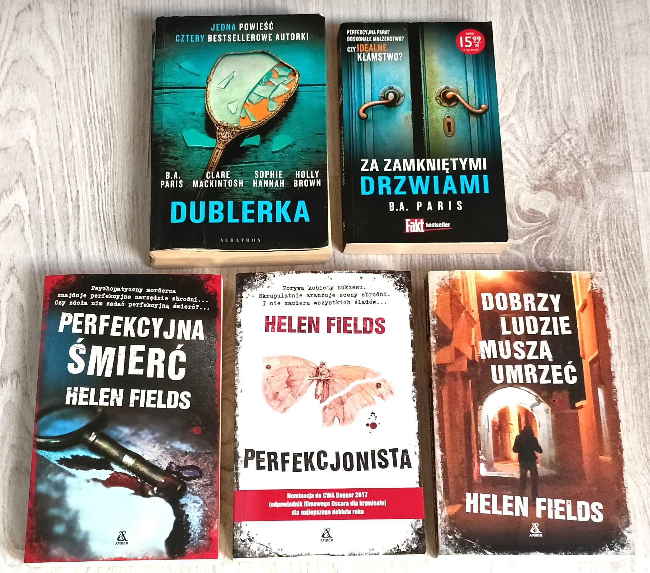 5x Helen Fields Perfekcjonista Dobrzy ludzie muszą Perfekcyjna śmierć