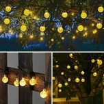 Dekoracyjne lampki solarne girlanda 5 m, 20 LED – na noc do ogrodu