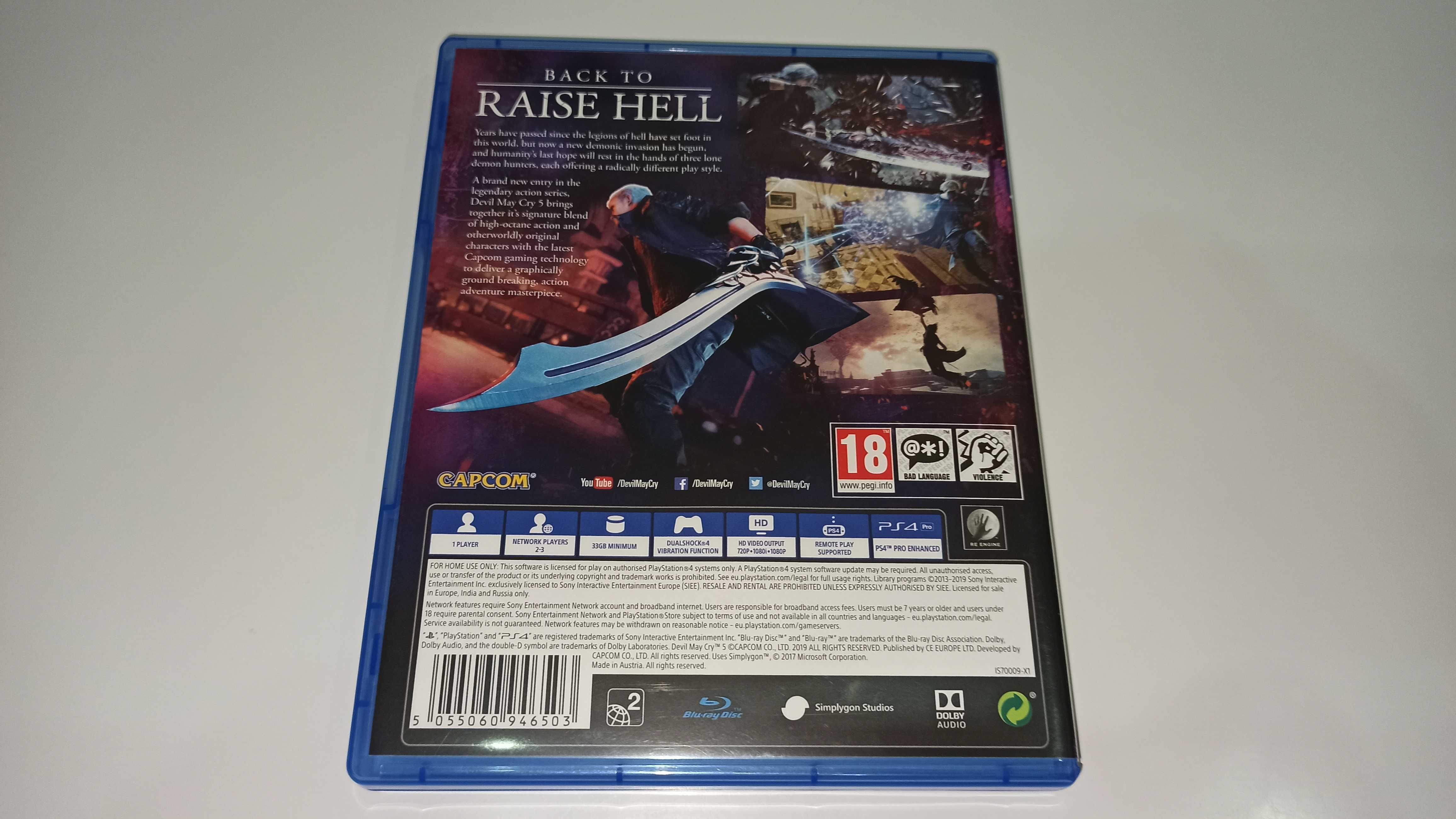 ps4 DEVIL MAY CRY 5 PL po polsku slasher , klasyk od CAPCOM