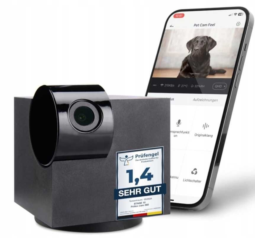 Kamera PetTec Cam Lite dla zwierząt WIFI aplikacja