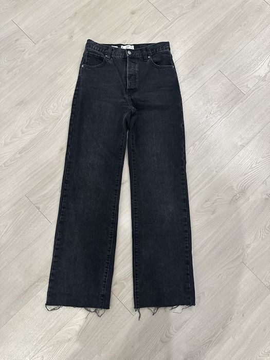 Джинси zara straight 36 38 сині сірі чорні