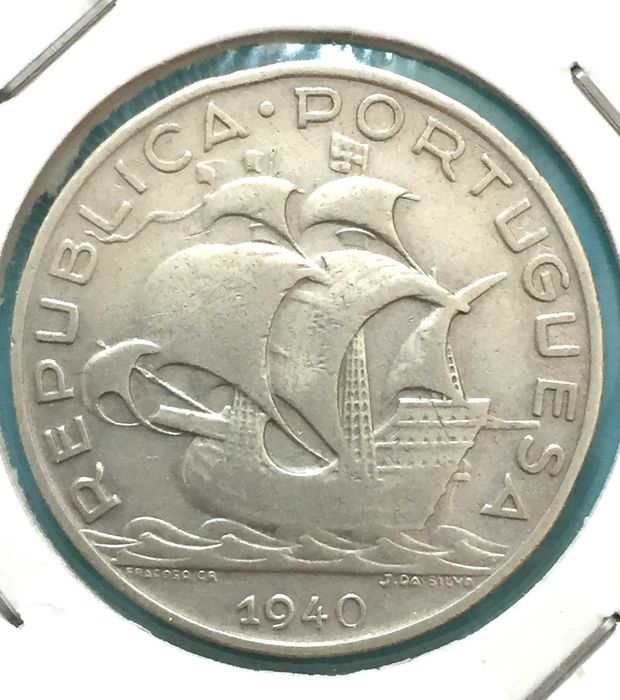5 Escudos 1940 - prata