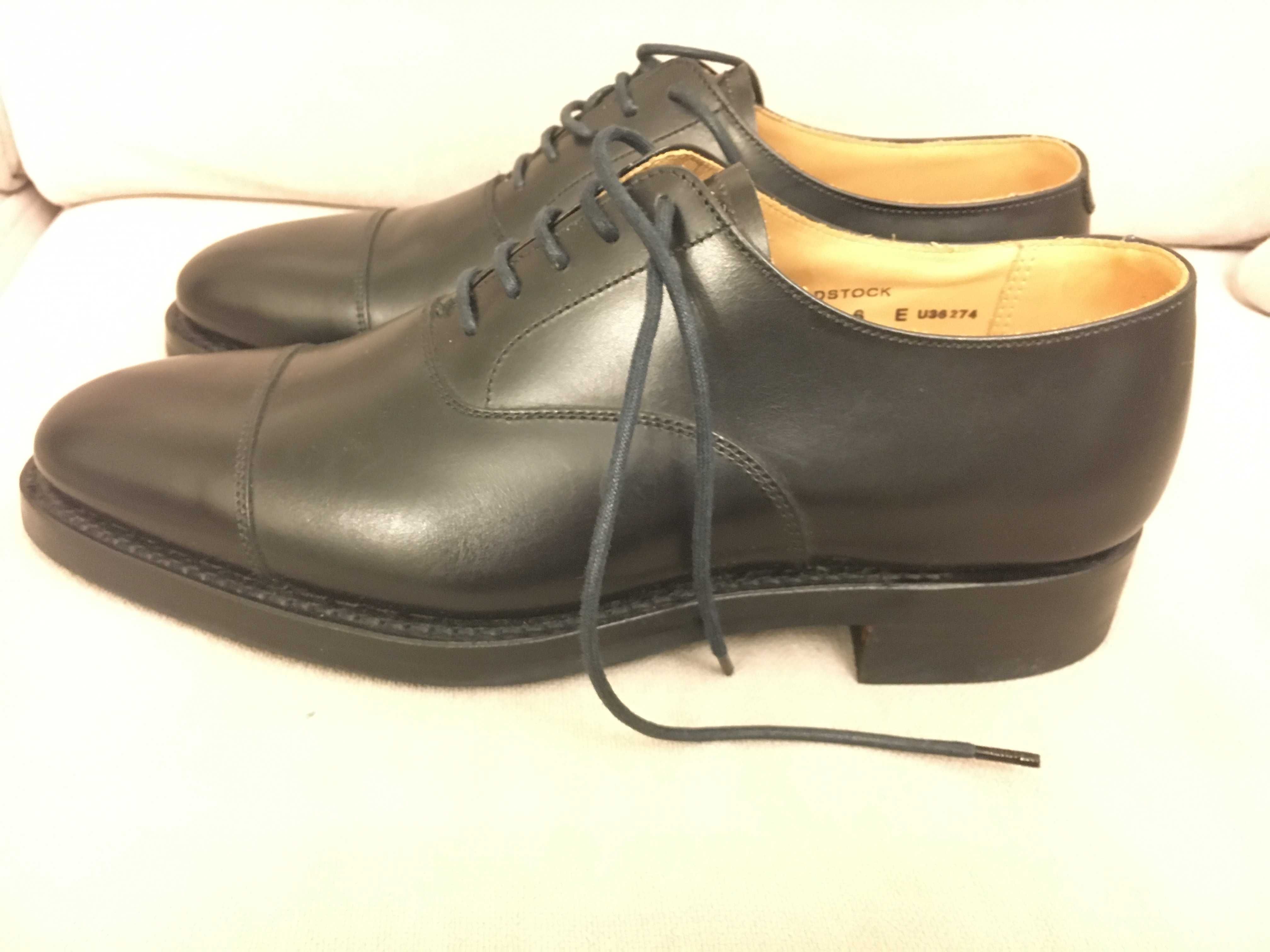 Nowe luksusowe wizytowe buty męskie Crockett & Jones typu oxford