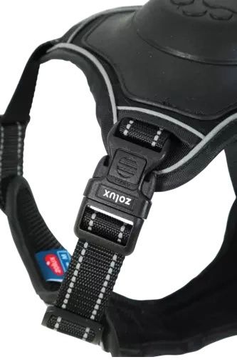 Szelki dla psa z wbudowaną smyczą automatyczną Zolux Easyride M czarne