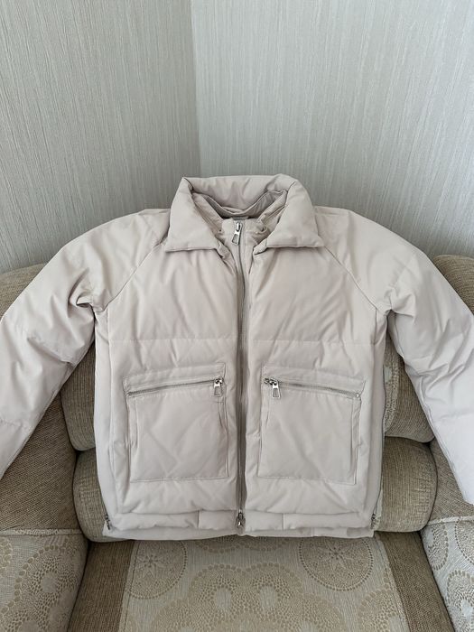 Куртка з капюшоном з натурального хутра (лама)