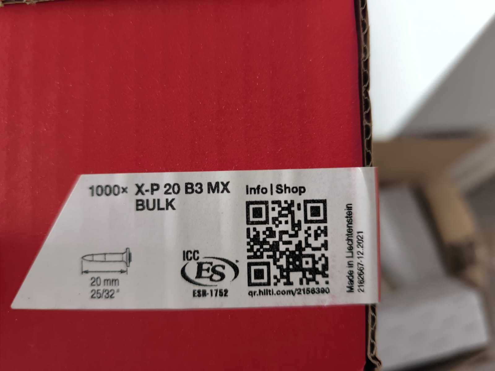 HILTI BX 3-22 Pistola de fixação com 2 baterias e pregos de 2024