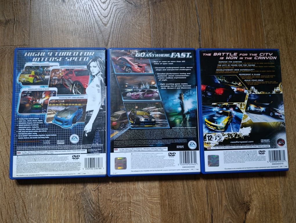 Sprzedam Gry z Serii Need For Speed Underground PlayStation 2 PS2