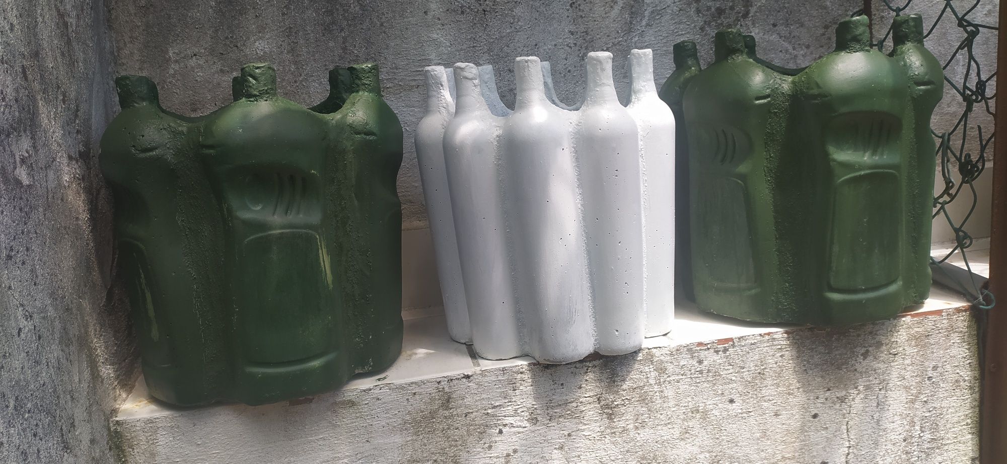 Vasos em cimento
