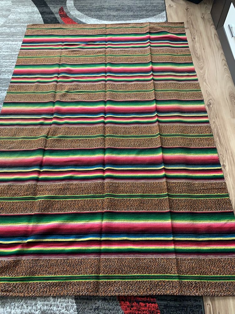 Kilim, narzuta, PRL, piekne kolory