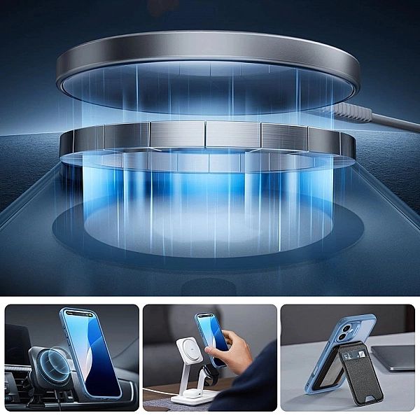 Esr Classic Pro Set Halolock Magsafe Iphone 16 Frosted Blue