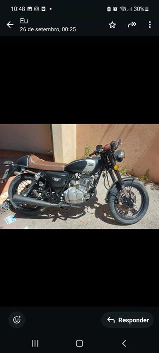 Mash Black Edition 125 Café Racer — 5229 km — bom estado