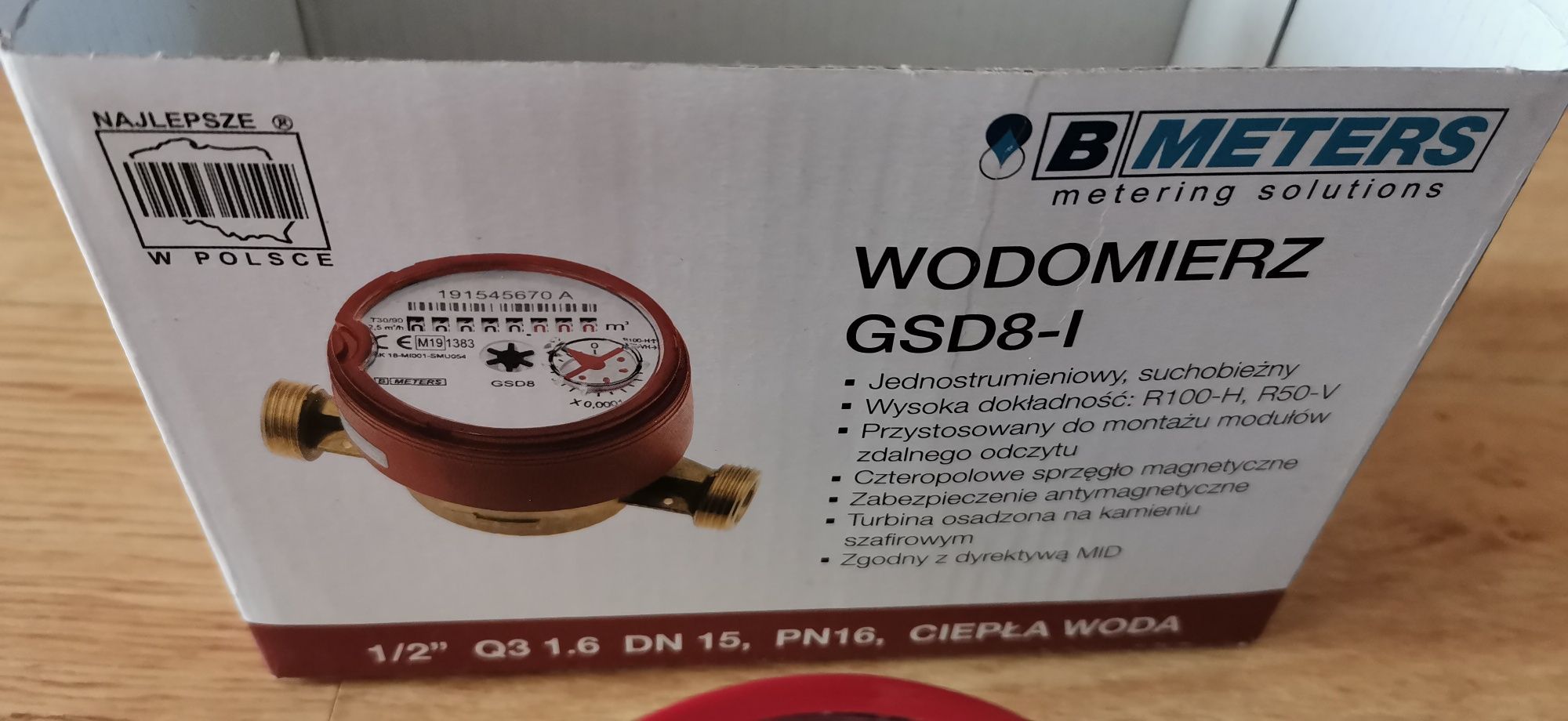 Wodomierz B.Meters, c.w. 1/2" używany