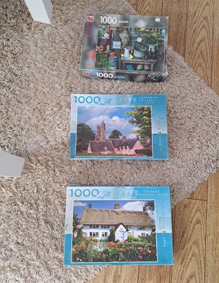 Puzzle 1000 trzy komplety
