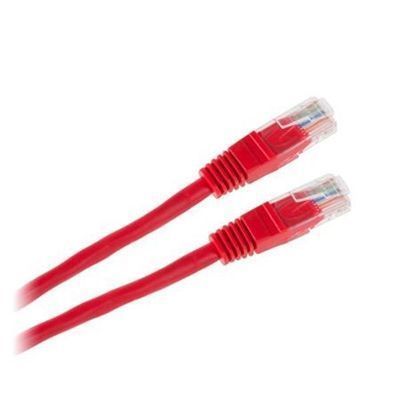 Kabel Patchcord Utp 8C Wtyk-Wtyk 1.0M Cca Czerwony