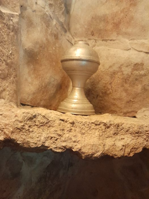 Prato  antigo 2715 -Gilman de Sacavem  eBase de candeeiro em aluminio