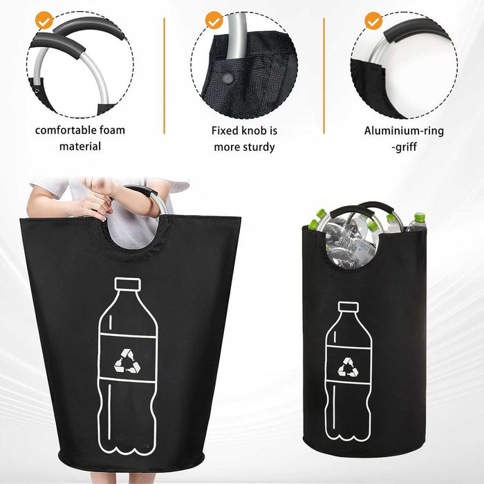 Torba z uchwytami do przechowywania butelek prania 72x38 cm