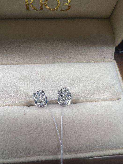 Гвоздики с бриллиантами#Пусети з діамантами# Діамантові сережки#