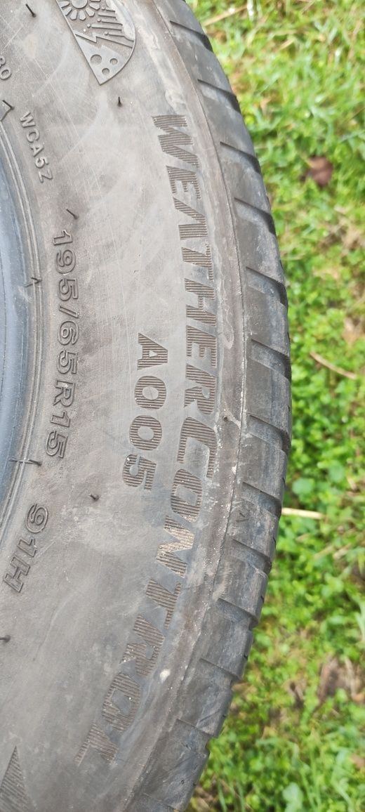 Opony zimowe z 2018r 5mm 195/65/15 Bridgestone ANFK