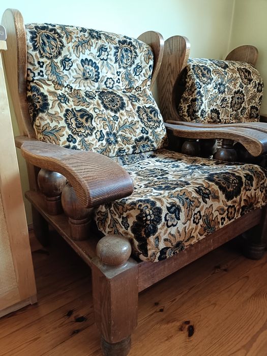 Komplet wypoczynkowy retro