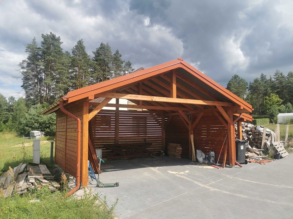 Konstrukcje drewniane #altana#garaż#zadaszenie#wiata#taras#domek