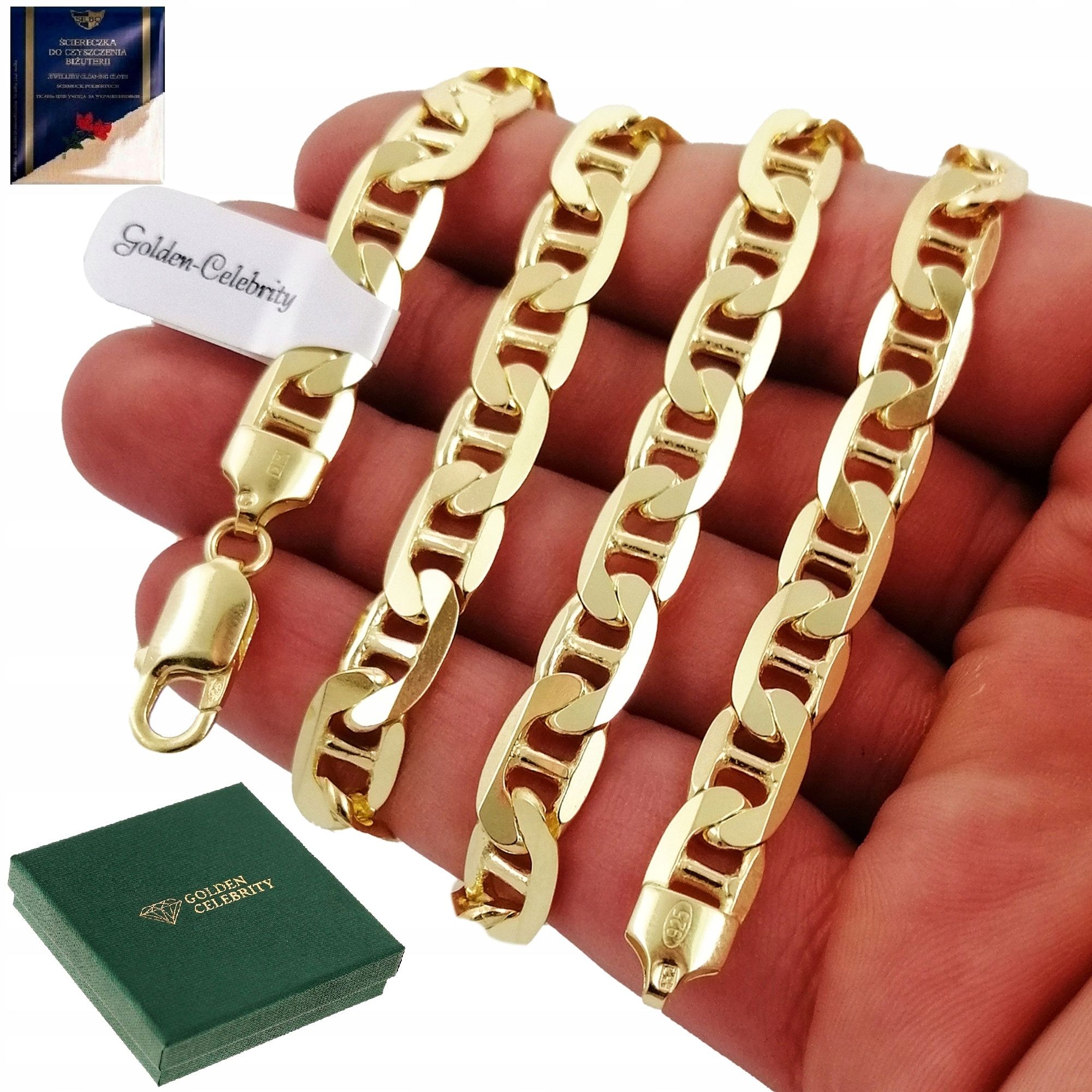 Złoty Łańcuszek Męski Gucci 925/585 Prezent Na Urodziny Święta Dla Chł